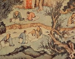 曲水流觞是什么意思,探寻上巳节的传统习俗与文人雅集